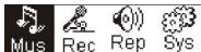 MATSUI MAT 105MR - - Main Menu (Hlavni menu) - 1