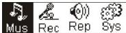 MATSUI MAT 105MR - - Menu principal - 1