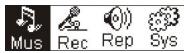 MATSUI MAT 105MR - - Hovedmenu - 1