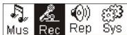 MATSUI MAT 105MR - Menu Control (Ovladani) v rezimu Stop - 1