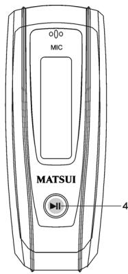 MATSUI MAT 110MR - A keszülken talalható gombok - 2