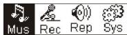 MATSUI MAT 110MR - - Menu principale - 1