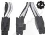 SILVERSTONE STRIDER ESSENTIAL ST50F-ES 80PLUS - Connettori di alimentazione elettrica per schedamadre ATX 20-pin - 4