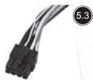 SILVERSTONE STRIDER ESSENTIAL ST50F-ES 80PLUS - Connecteur de puissance de carte principale ATX 20-broche - 1
