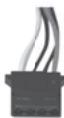 SILVERSTONE STRIDER ESSENTIAL ST50F-ES 80PLUS - Small 4-pin floppy power connector - 4