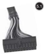 SILVERSTONE STRIDER PLUS ST60F-P 80PLUS BRONZE, STRIDER PLUS ST75F-P 80PLUS SILVER, STRIDER PLUS ST85F-P 80PLUS SILVER - Conectadores de la fuente de alimentación - 1