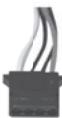 SILVERSTONE STRIDER PLUS ST60F-P 80PLUS BRONZE, STRIDER PLUS ST75F-P 80PLUS SILVER, STRIDER PLUS ST85F-P 80PLUS SILVER - Connettore elettrico ATX 4-pin CPU +12V - 5