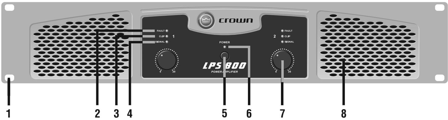 CROWN LPS-2500 - Front Panel - 1