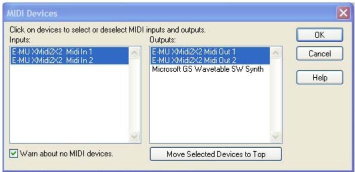 E-MU 1616 PCIE - - Configuration de Sonar LE 6 - 2