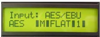 Input: AES/EBU AES ||MIFLAT11||