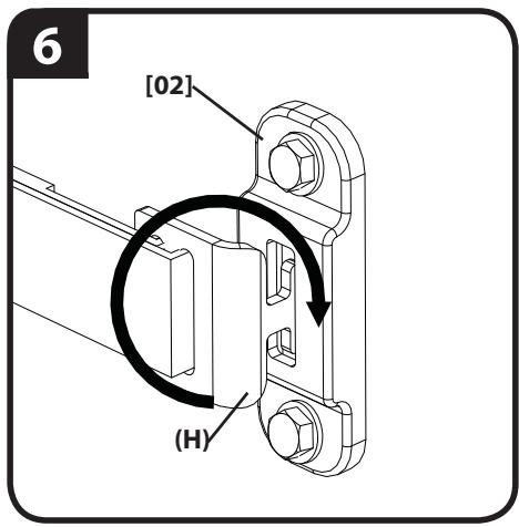 SANUS ELM701 - Attach Wall Plate [02] and Anti-tip Strap [01] to Wood Stud Wall - 8