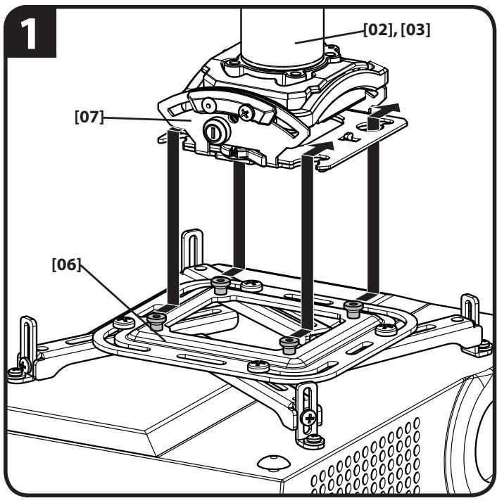 SANUS VP1 - WARNING: IMPROPER INSTALLATION CAN LEAD TO PROJECTOR FALLING, RESULTING IN PERSONAL INJURY OR DAMAGE TO EQUIPMENT. - 2
