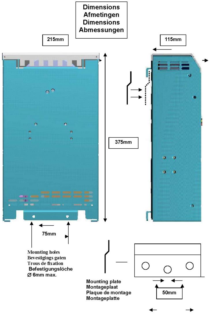 VICTRON ENERGY 24-1600 230V - Appendix A: overview connections - 6
