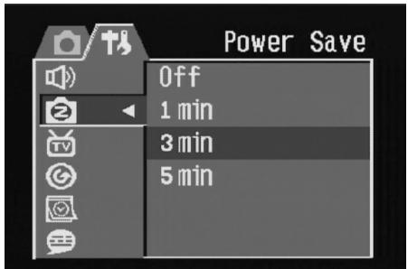 DAITSU DF-310Z - Réglage de la fonction d'économie d'énergie - 2
