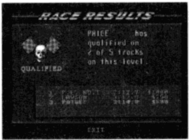 SEGA Road Rash II - Apres une COURSE - 1