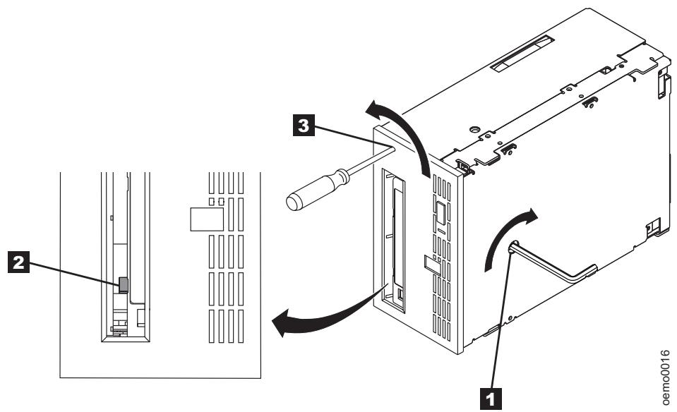 TANDBERG LTO2 - Retrait de la cartouche - 2