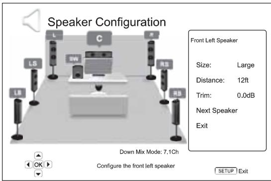 CAMBRIDGE AZUR 650BD - Réglages des enceintes - 1