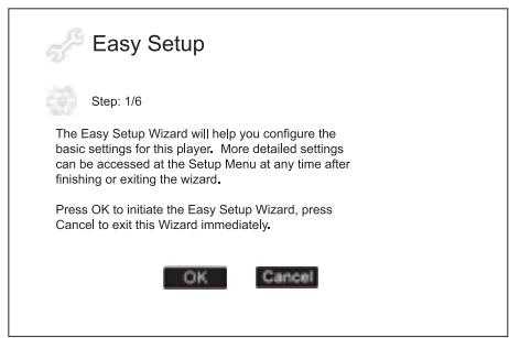 CAMBRIDGE AZUR 650BD - Acceder à l'assistant de configuration facile (Easy Setup Wizard) - 1
