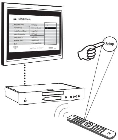 CAMBRIDGE AZUR 650BD - Menu de configuration - 1