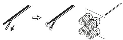 CAMBRIDGE TOPAZ AM10 - Utilisation des raccordements de fils nus - 1