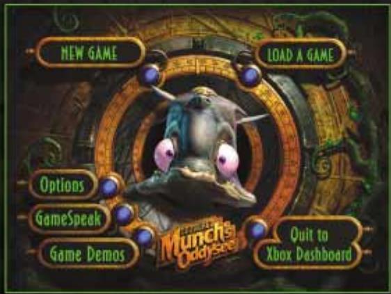 GAMES MICROSOFT XBOX ODDWORLD-MUNCH S ODDYSEE - ÉCRAN PRINCIPAL - 1