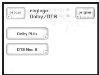 CLASSE AUDIO CT-SSP - réglage Dolby/DTS - 1