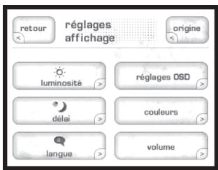 CLASSE AUDIO CT-SSP - réglage de l'afficheur (display setup) - 2