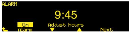 MERIDIAN M80 - To set the alarm - 1