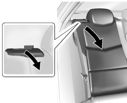 CADILLAC ATS 2013 - Pour rabattre le dossier de siège : - 2