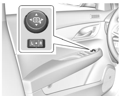 CADILLAC ATS 2013 - Réglage de rétroviseur   Rétroviseurs extérieurs - 1