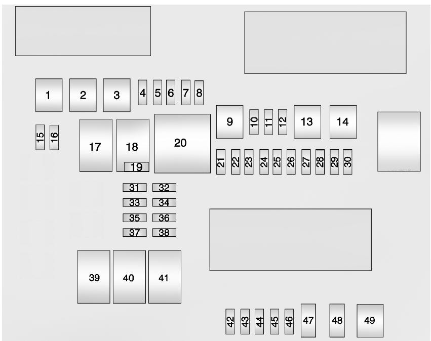 CADILLAC ATS 2013 - Bloc-fusibles de coffre - 2