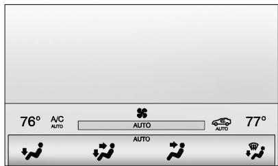 CADILLAC ATS 2013 - Écran d'etat de la commande de climatisation - 1