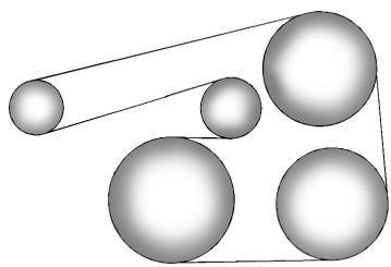 CADILLAC ATS 2013 - Acheminement de la courroie d'entrainment - 1