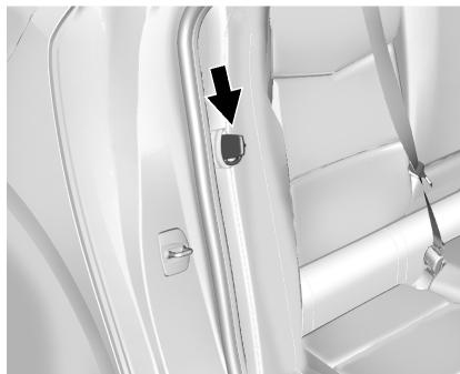 CADILLAC ATS 2013 - Guides de comport de ceinture de sécurité arrête - 1