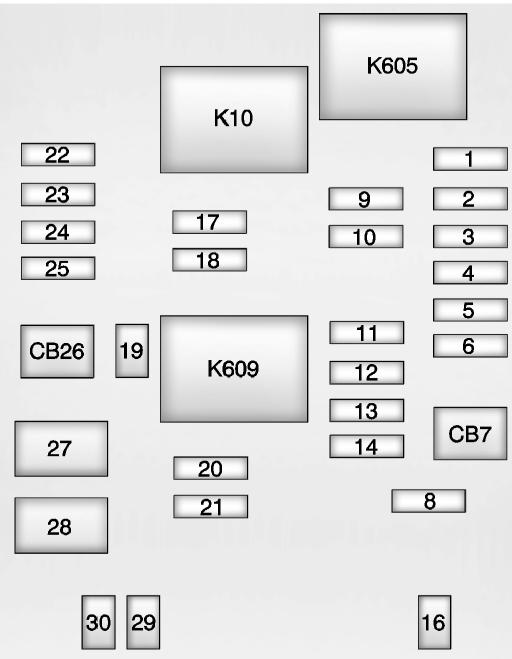 CADILLAC ATS 2013 - Bloc-fusibles d'ensemble d'instruments - 3
