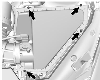 CADILLAC ATS 2013 - Comment inspector le filtré à air du moteur - 1