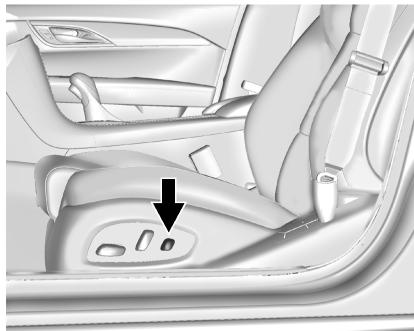 CADILLAC ATS 2013 - Réglage du support lombaire - 1