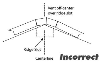 GAF TRUSLATE RIDGE VENT ATTIC EXHAUST VENTILATION - Ridge Vent Installation - 2