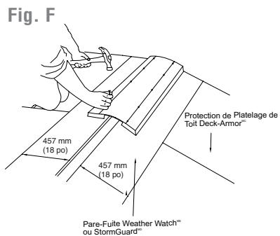 GAF TRUSLATE RIDGE VENT ATTIC EXHAUST VENTILATION - Installation des Évets de Faîtage - 3