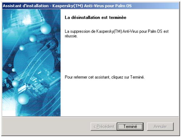 KAPERSKY ANTI-VIRUS - Étape 2. Fin de la procédure de suppression - 2