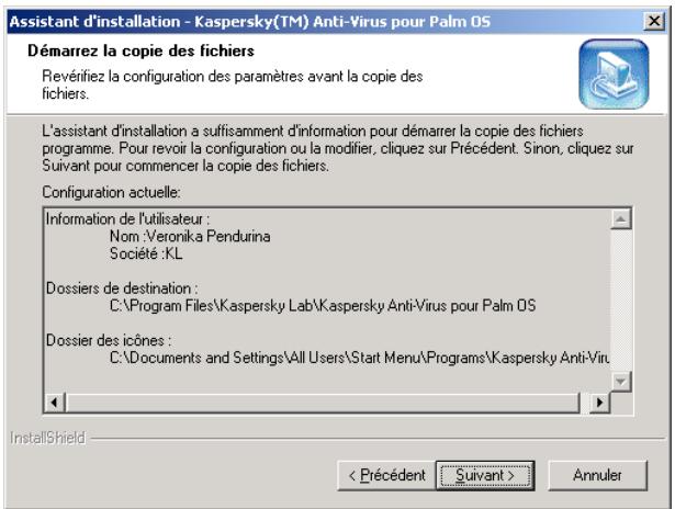 KAPERSKY ANTI-VIRUS - Étape 5. Choix du nom du groupe d'applications du menu Demarrer\Programmes - 2