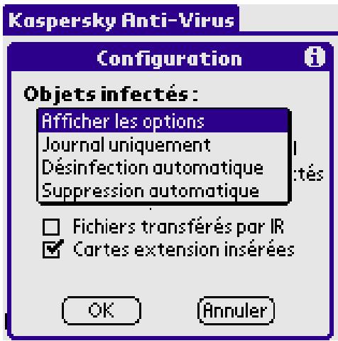 KAPERSKY ANTI-VIRUS - Configuration de l'application - 2