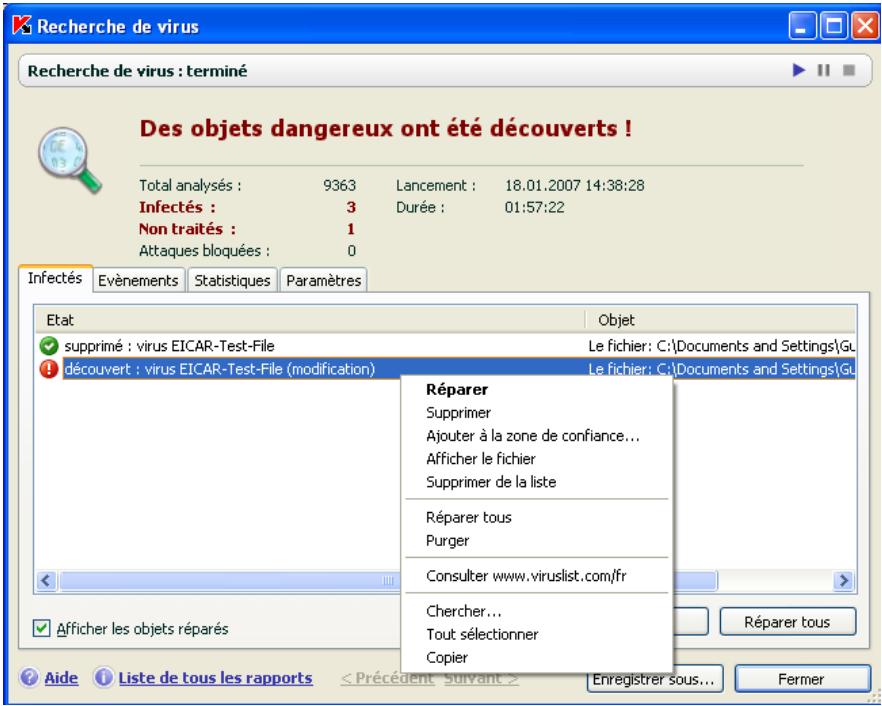 KAPERSKY INTERNET SECURITY 7.0 - Ajout d'exclusion sur l'onglet Regles d'exclusion : - 3