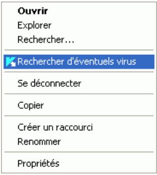 KAPERSKY INTERNET SECURITY 7.0 - Recherche d'eventuels virus dans les fichiers, les répertoires ou les disques - 1