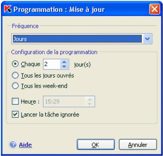 KAPERSKY INTERNET SECURITY 7.0 - Programmation du lancement detâches et envoi de notifications - 1