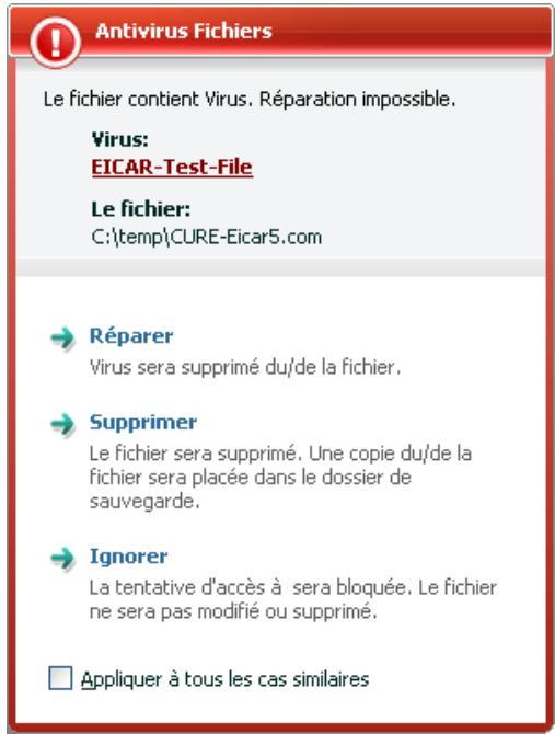 KAPERSKY INTERNET SECURITY 7.0 - Verification de l'Antivirus Fichiers - 1