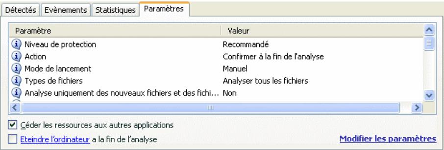 KAPERSKY INTERNET SECURITY 7.0 - Onglet Paramètres - 1