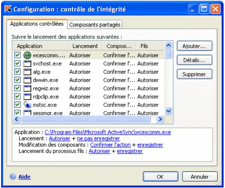 KAPERSKY INTERNET SECURITY 7.0 - Configuration des règles de contrôle des applications critiques - 1