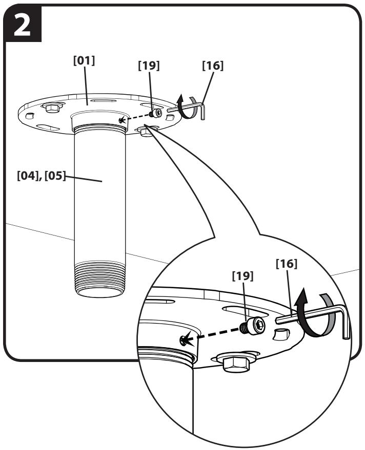 SANUS SYSTEMS VP1 - CAUTION:DO NOT OVERTIGHTEN! - 1