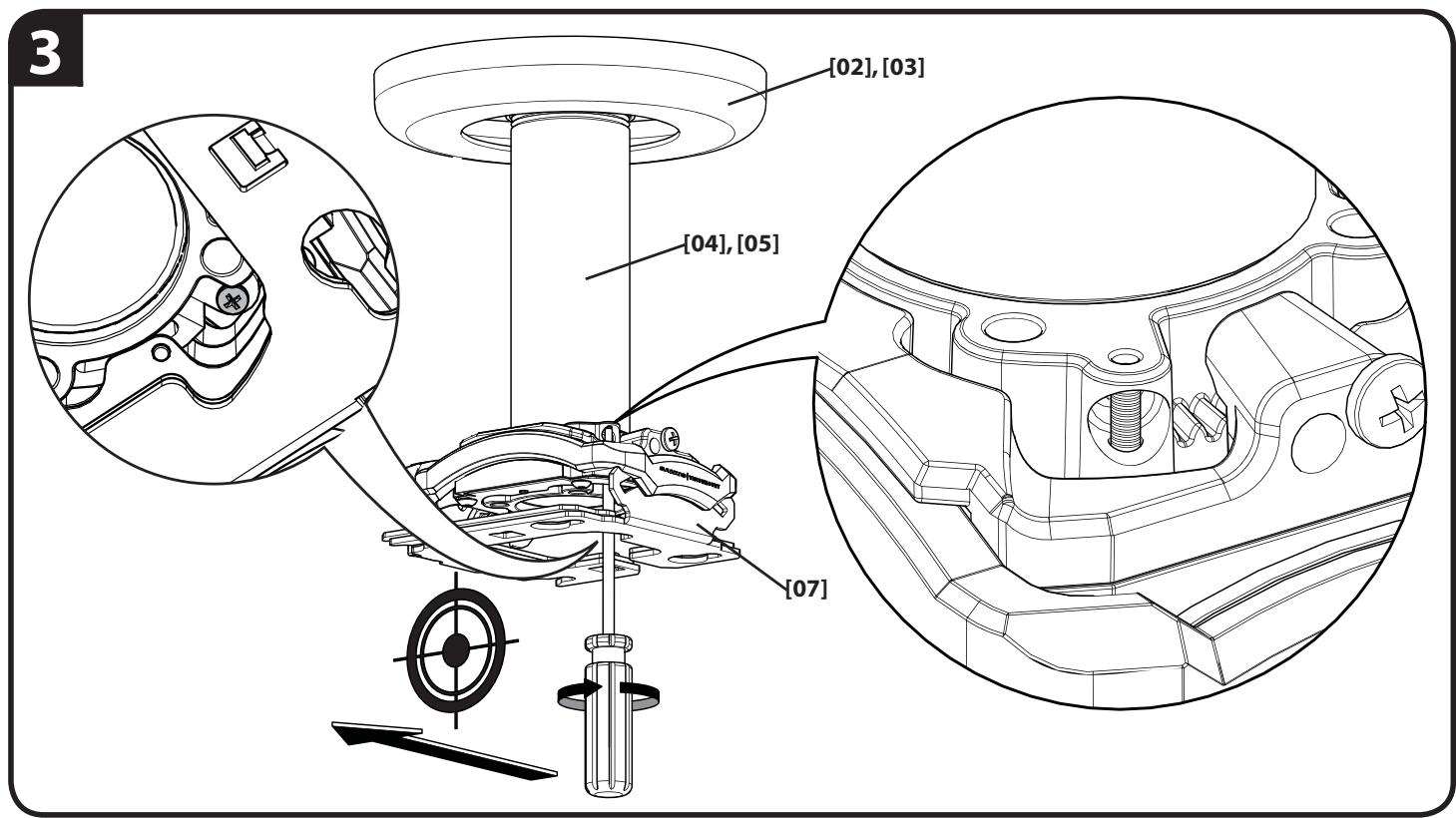 SANUS SYSTEMS VP1 - CAUTION:DO NOT OVERTIGHTEN! - 3